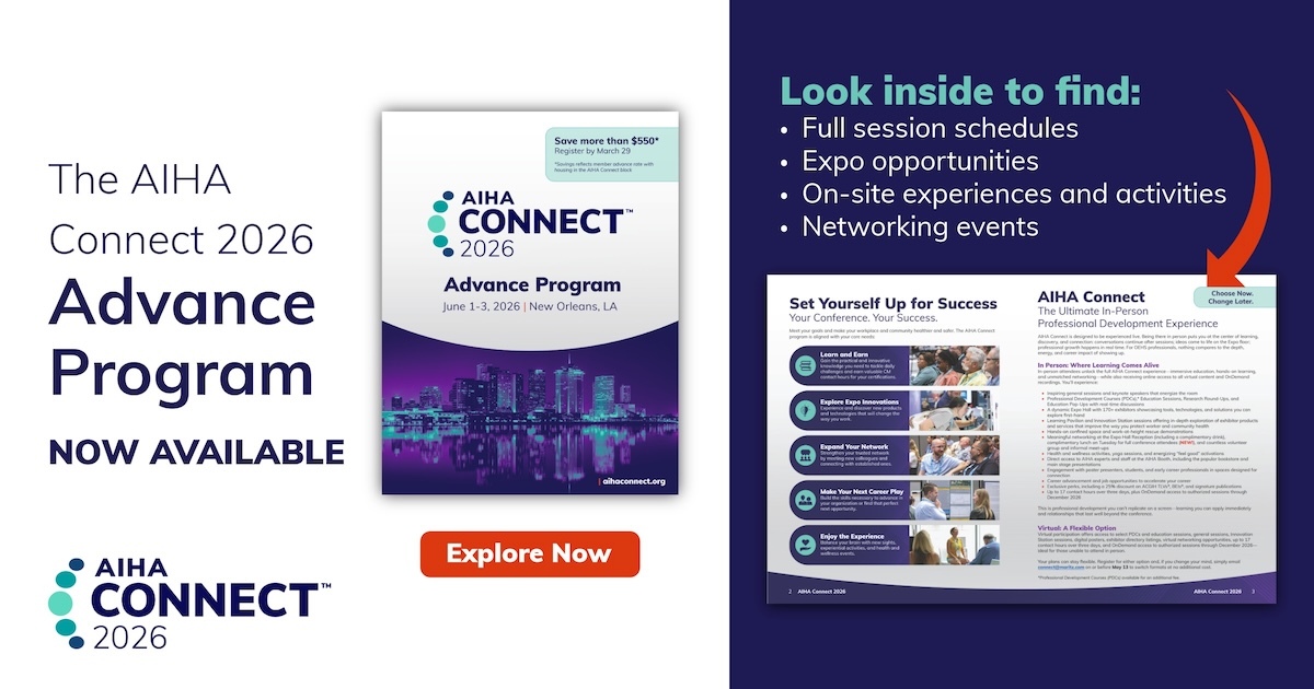 AIHA Connect 2026 Advance Program