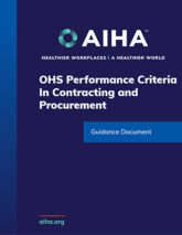 OHS Performance Criteria In Contracting and Procurement
